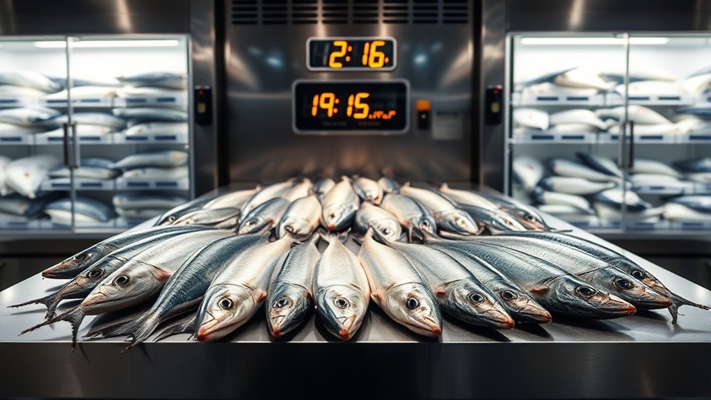 optimal fish storage temperatures