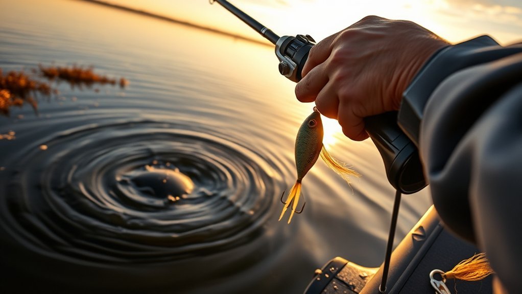 patient muskie angler planning casts around structure and changing conditions