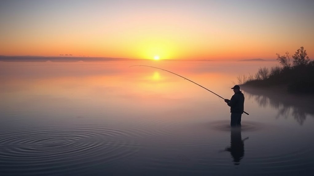 peaceful productive morning fishing