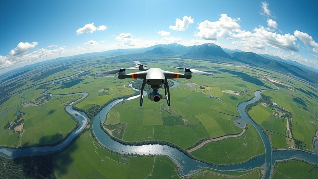 perfect 360 drone panorama