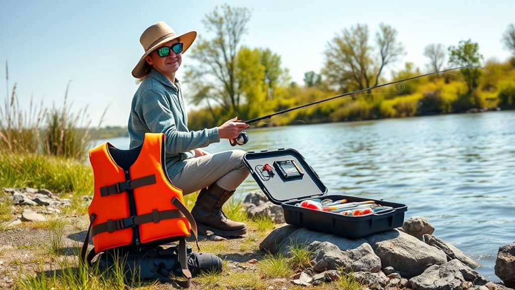 prioritize safety while fishing