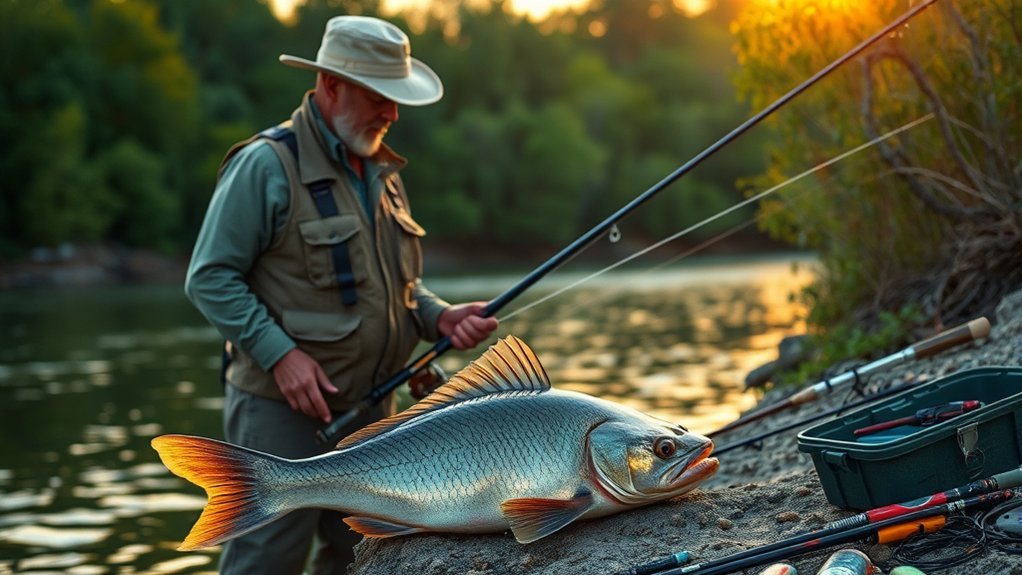 proper catfish fishing setup