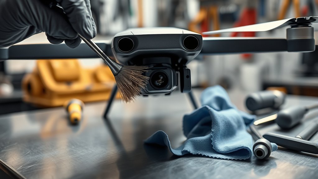 recognizing and cleaning sensor dust