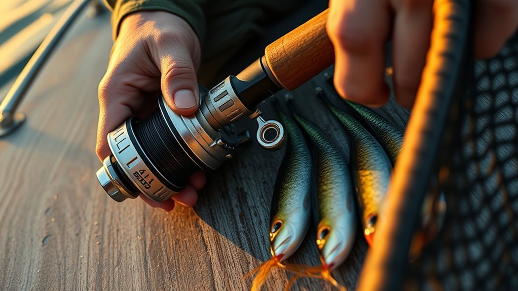 muskie leader swivel snap and terminal tackle rigged for toothy fish