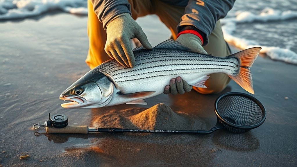 safe fish landing techniques