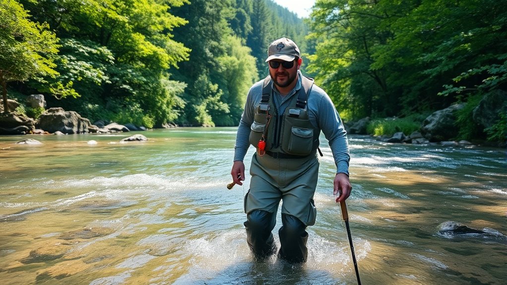 safe wading movement techniques