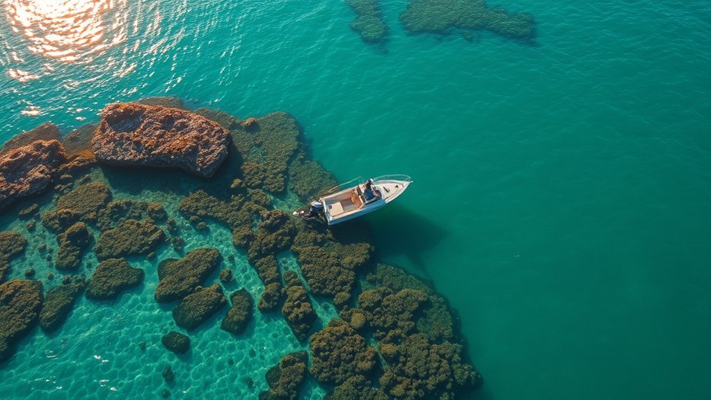 Diagram showing seasonal reef fishing strategies