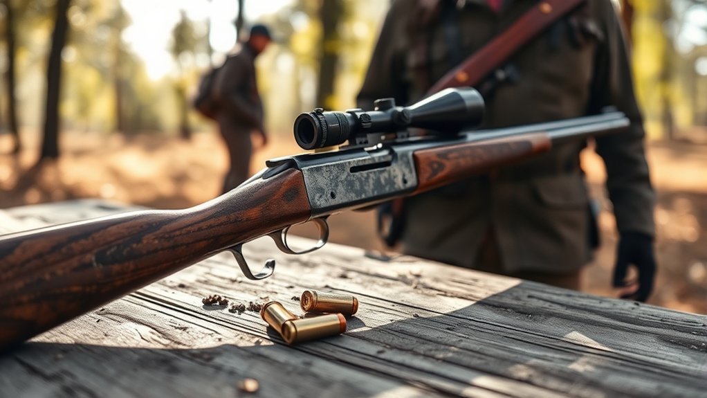 Hand reloading a single-shot rifle showing slower reloads