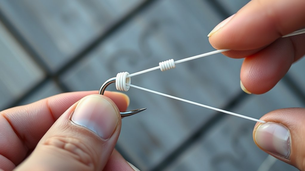 snell knot tying instructions