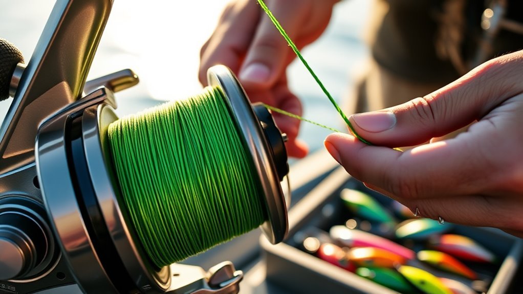 spooling braided line correctly