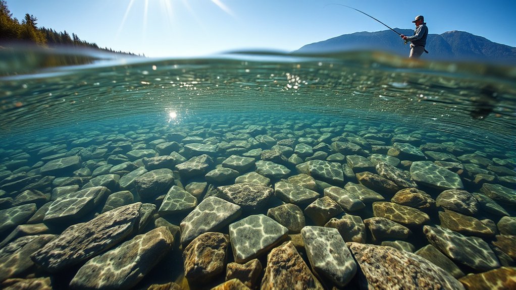 stealthy fishing in clarity