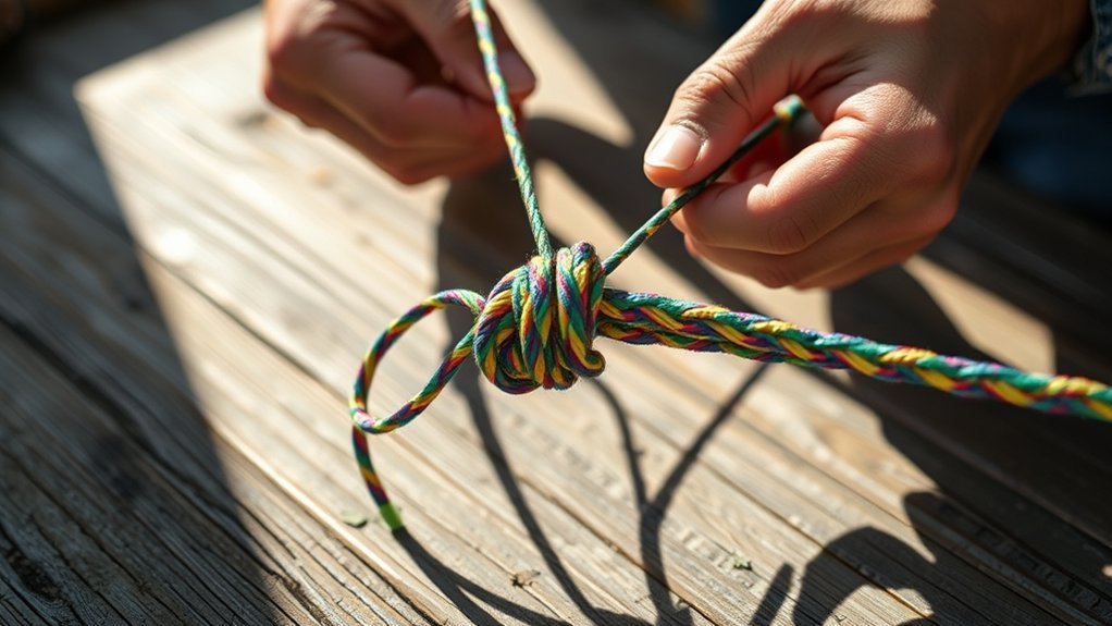 strong knots ensure fishing success
