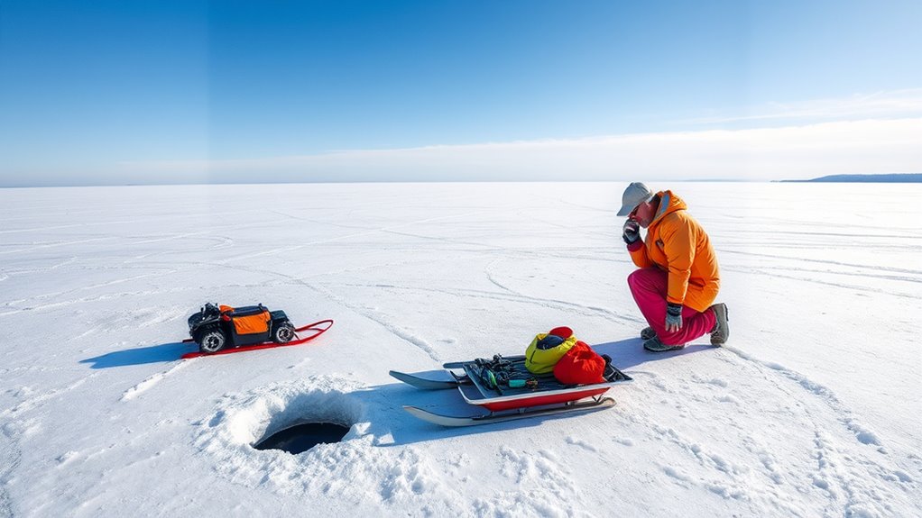 thrill of winter fishing