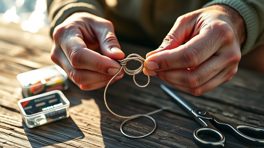 tying simple loop knot precautions