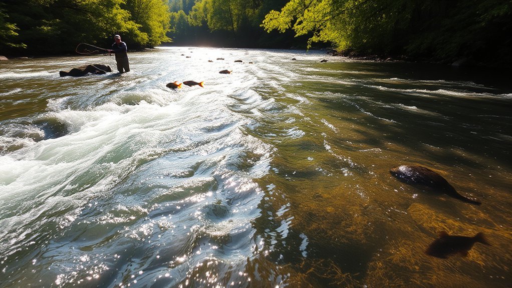 understanding river fishing currents