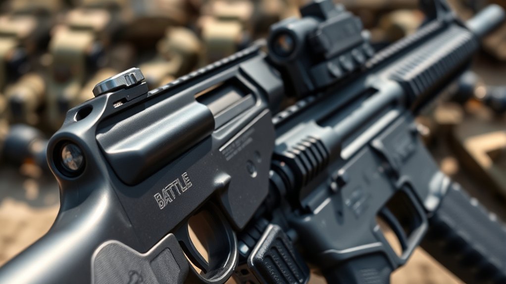 assault rifle designed for controllable rapid fire with intermediate cartridges