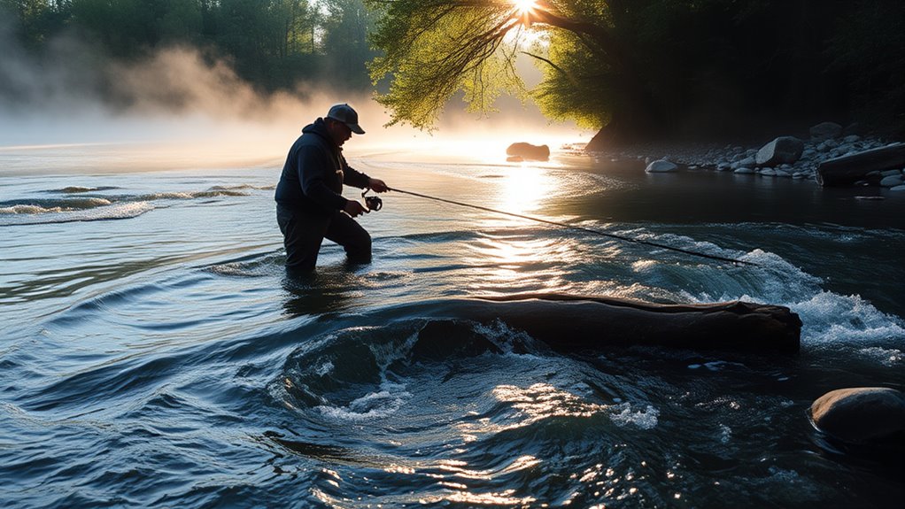 walleye behavior in rivers