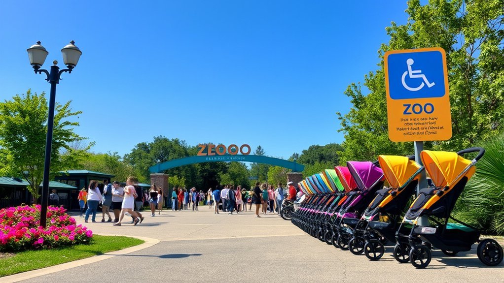 accessible family friendly zoo experience with stroller rentals