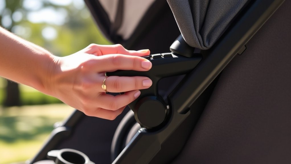 adjustable reclining stroller seat