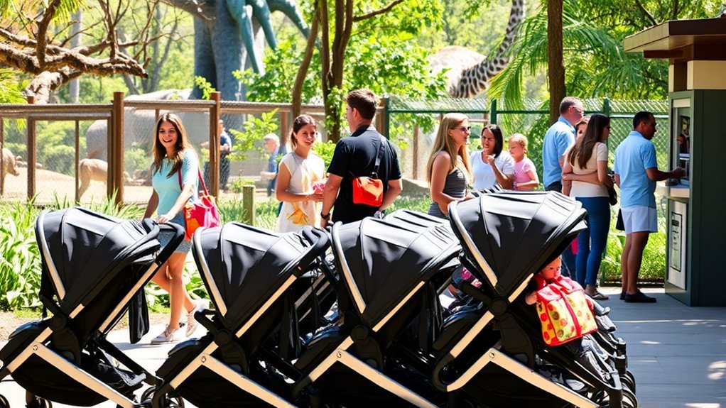 affordable stroller rentals enhance zoo outings for families