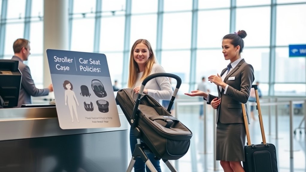 airline stroller and car seat policies