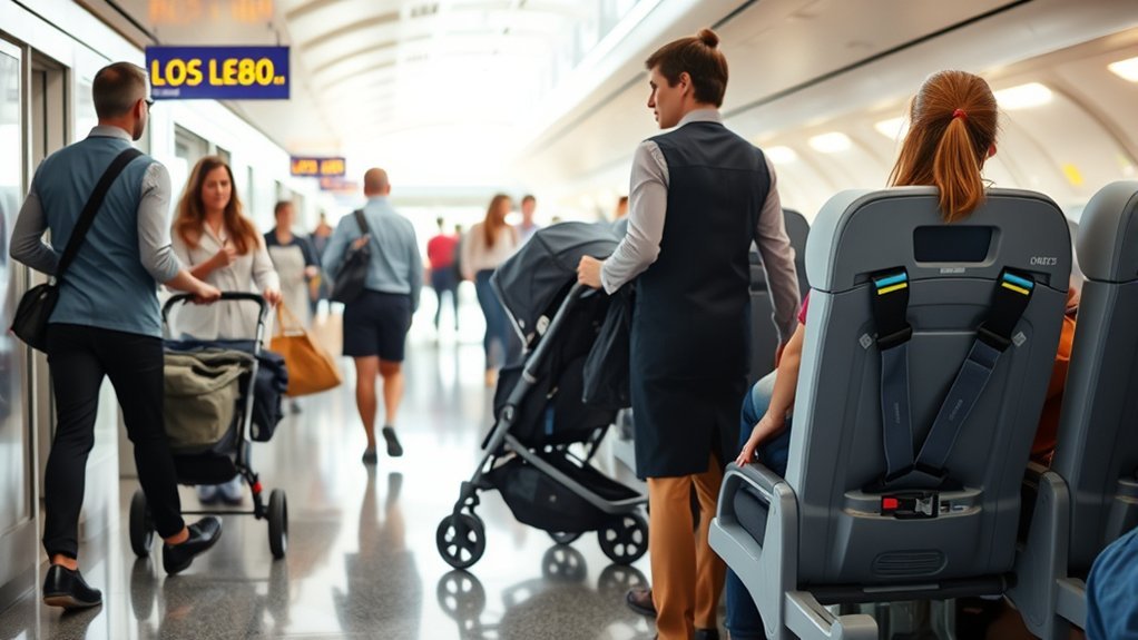 examples of airline stroller and car seat policies