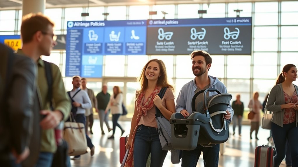 airline stroller and car seat policies