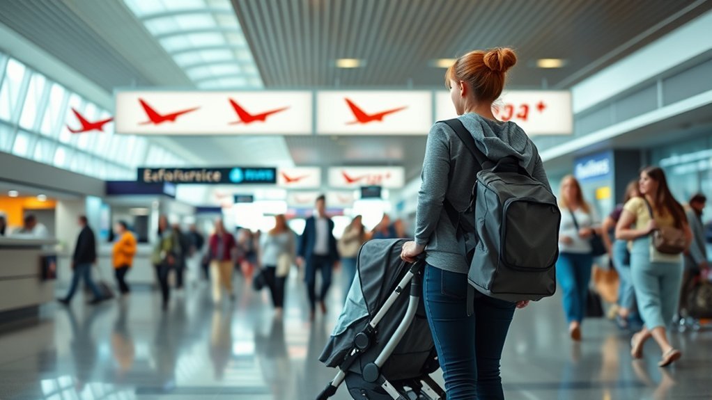 airline-specific stroller carry-on policies for family travel