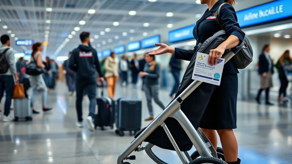 airline stroller check in guidelines