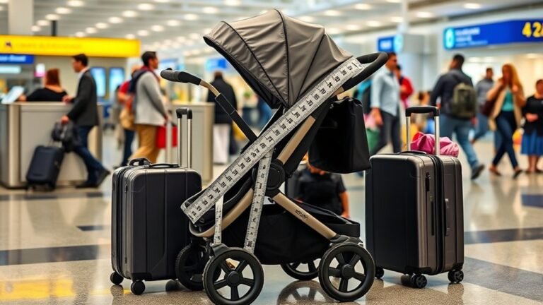 airplane stroller size limits