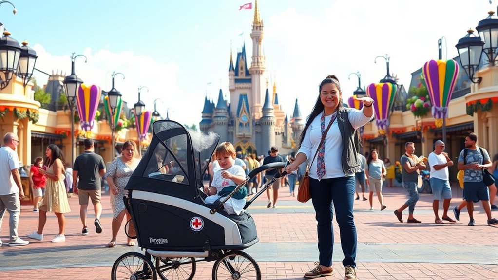 Guest Services approval process for stroller wagon medical needs at Disneyland