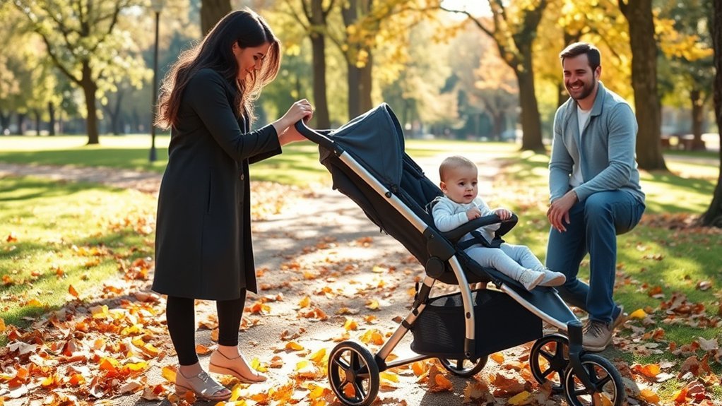 assess baby's readiness cues before stroller transition