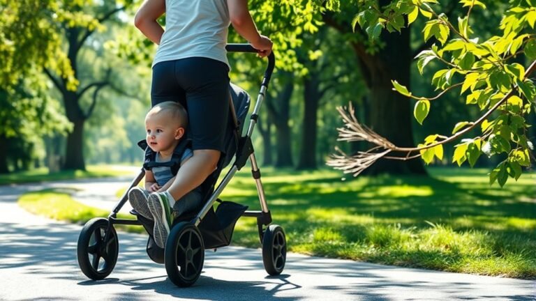 burning calories with stroller