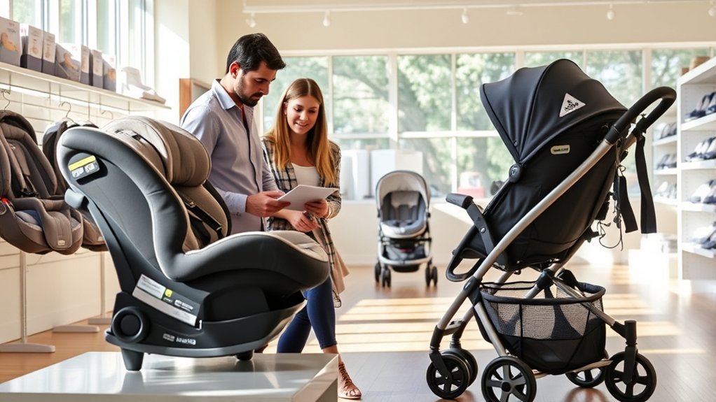 car seat and stroller selection