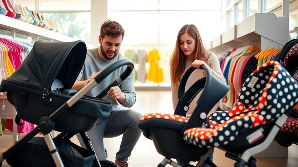 car seat and stroller shopping