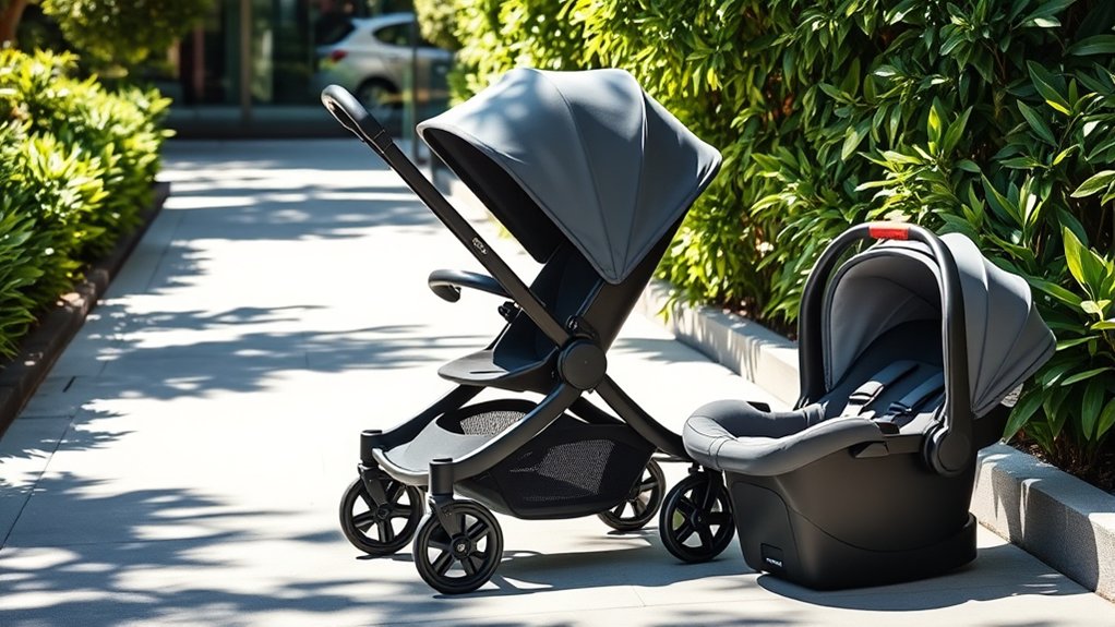 Car seat compatibility options for the Mockingbird Stroller