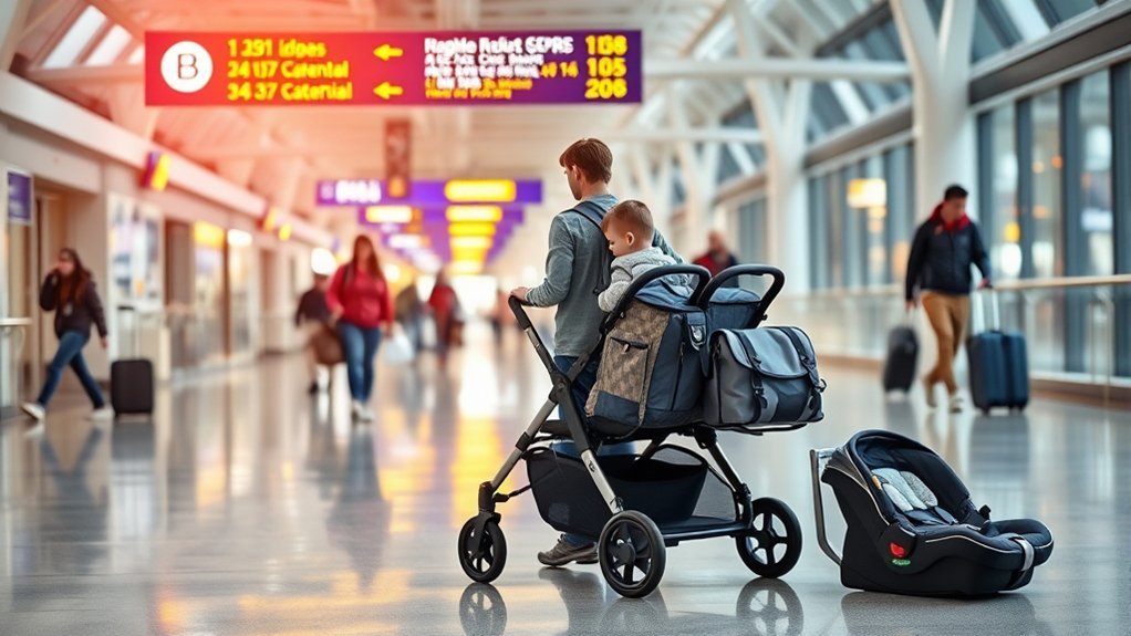 FAA approved car seat used for airplane travel