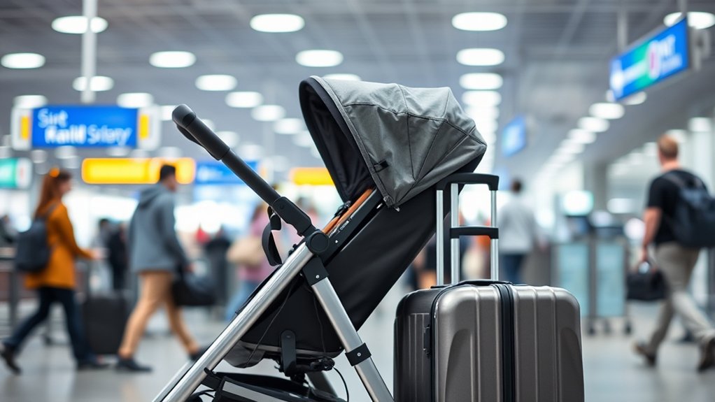 check stroller with checked baggage policies