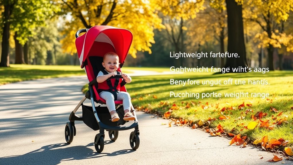 Child age and weight limit guidance for umbrella strollers