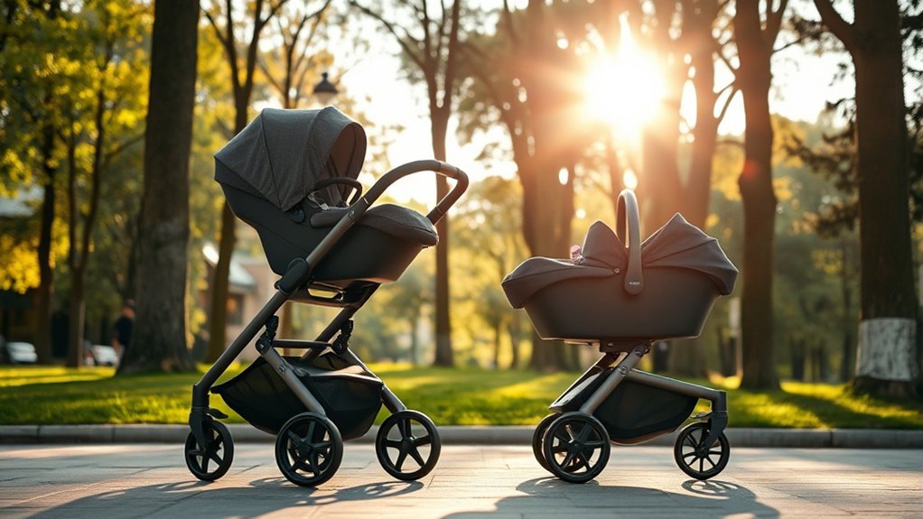 Doona stroller child safety certifications and harness system