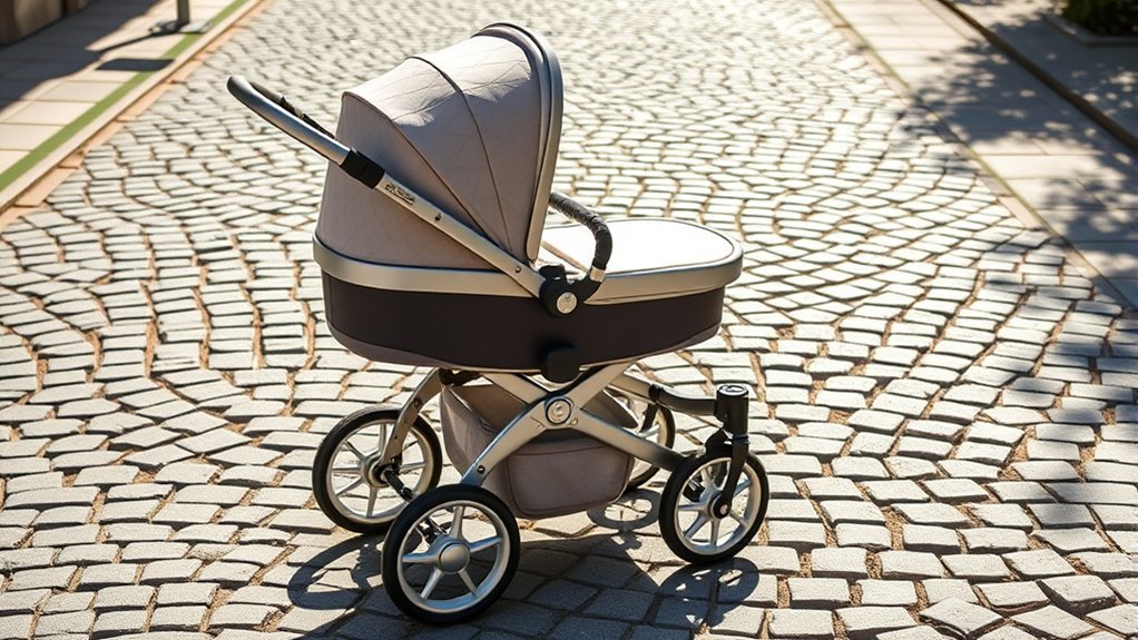 comfortable and stylish baby pram for infant transport