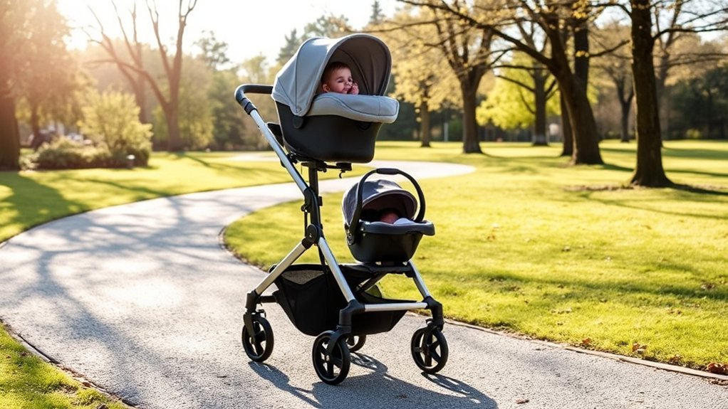 comfortable safe stroller features