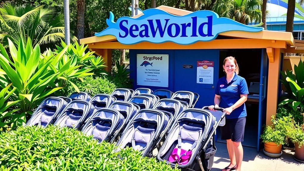 Convenient family-friendly services and amenities at SeaWorld Orlando