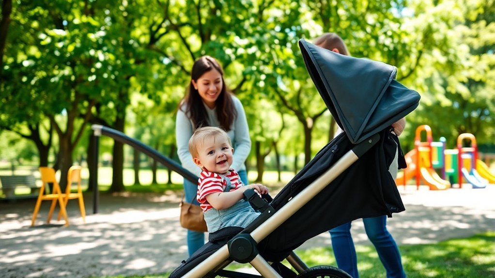 convenient safe lightweight stroller for active toddlers 18 to 24 months old