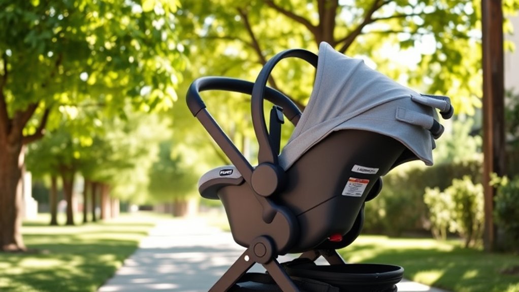 Convenient stroller car seat adapter for infant travel