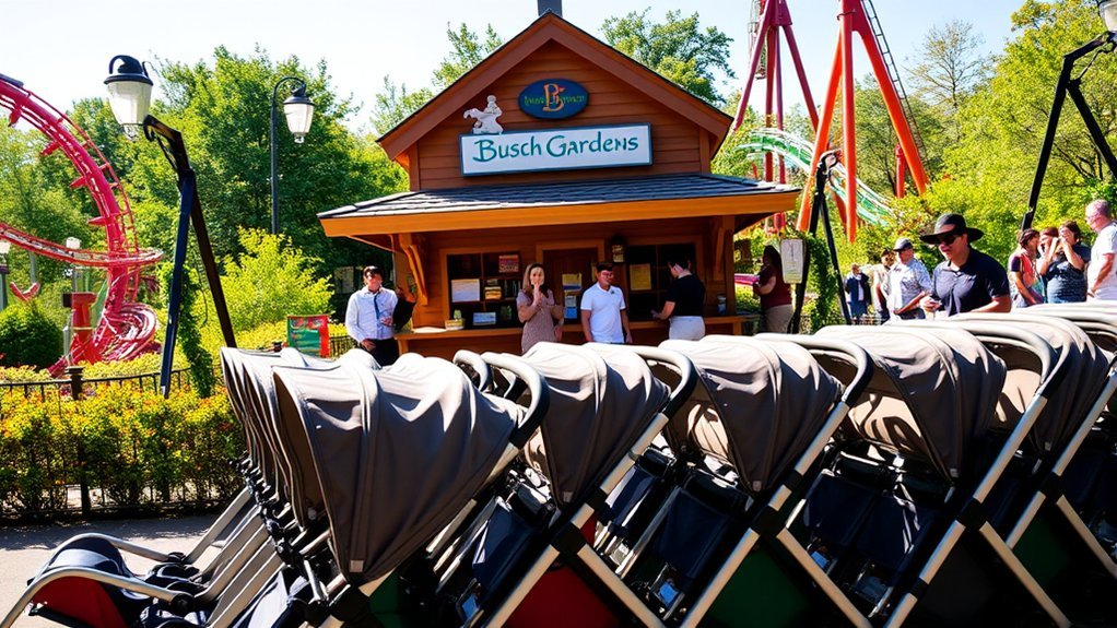 Busch Gardens stroller rental option for families with toddlers