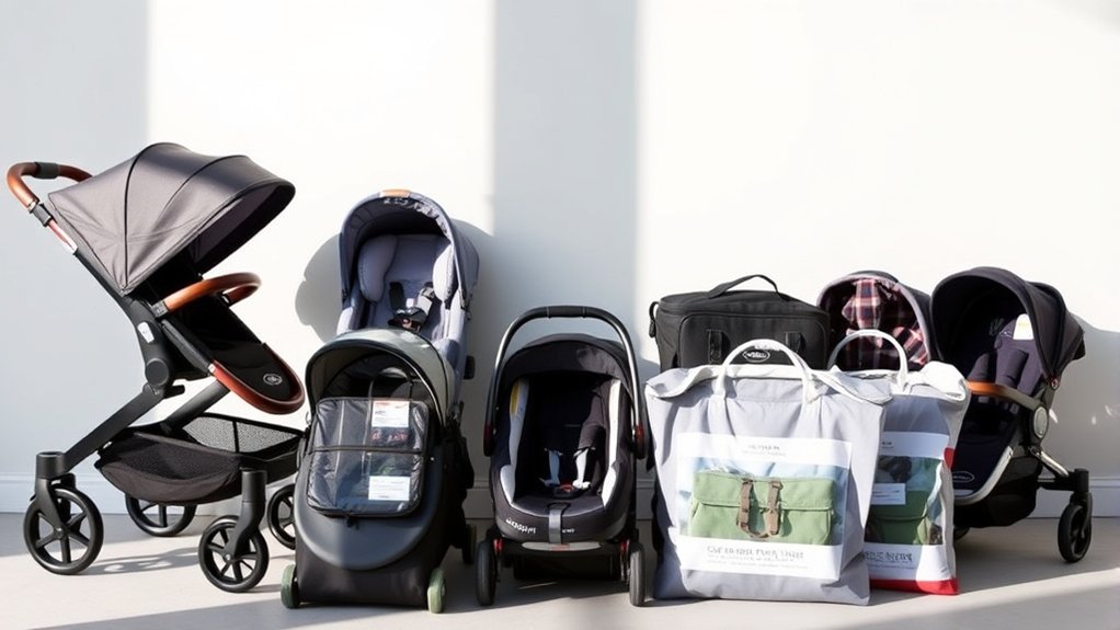 Customizable stroller and car seat package options