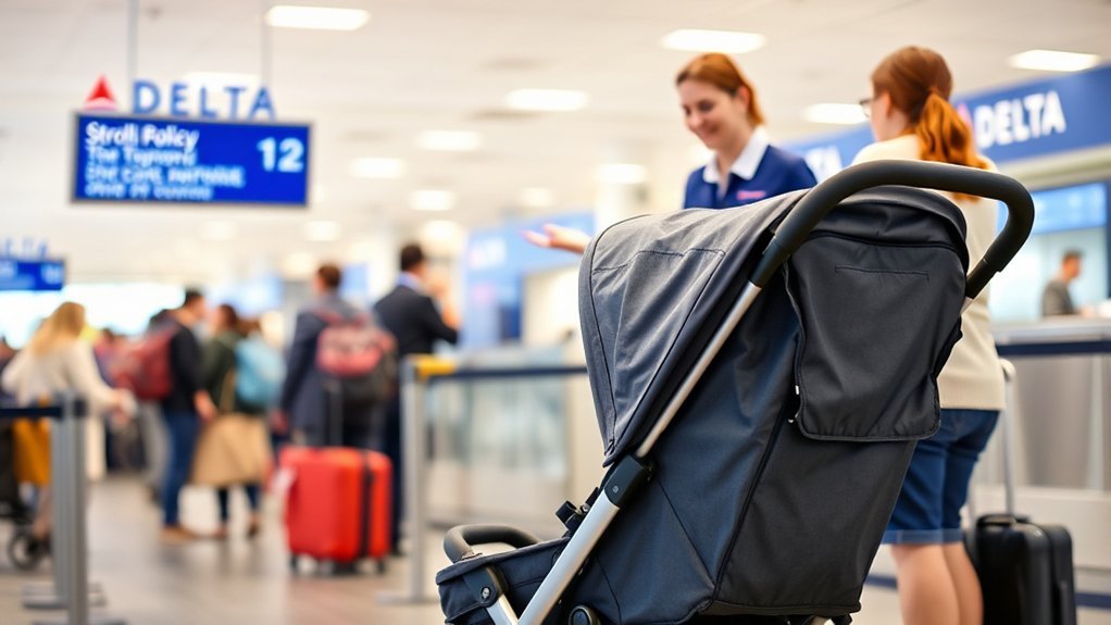 Delta stroller policy explained for families traveling with children