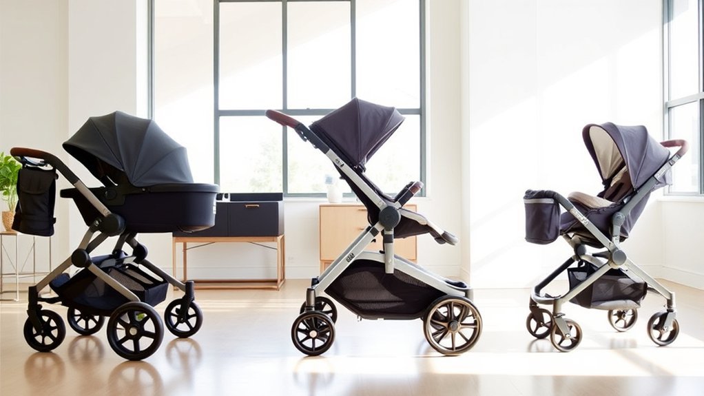 diverse uppababy stroller lineup