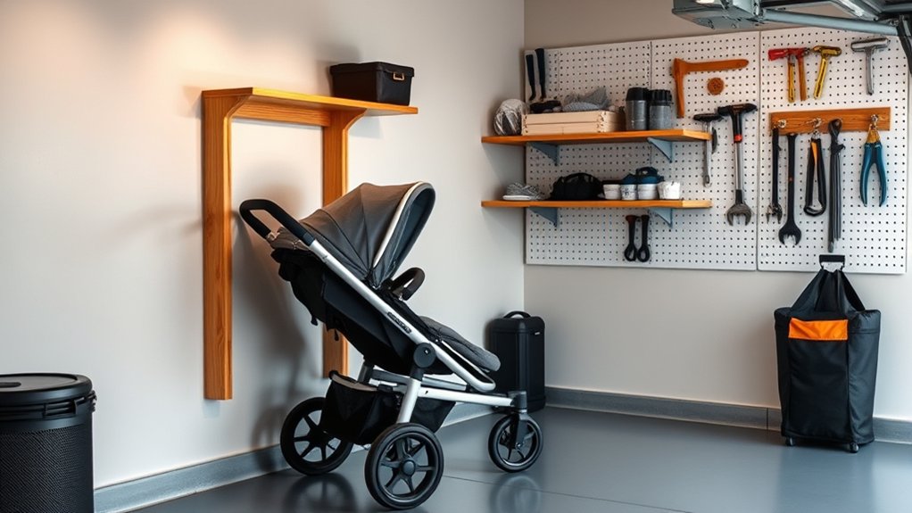 diy stroller storage solutions